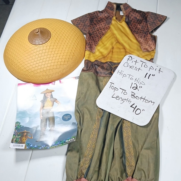 Small 4-6 Disney Store Deluxe Kids Raya and the Last Dragon Costume Halloween - Picture 2 of 9